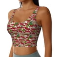 thumbnail image 2 of Easygdp Maisons Rouges pour Soutien-Gorge de Sport Sans Coutures pour Femmes, Soutiens-Gorge Athlétiques de Yoga à Fort Impact pour l'Exercice - Offerts en Diverses Tailles-Xx-Grand, 2 of 8
