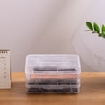 thumbnail image 5 of Pencil Box, 2PC Large Pencil Case Organizer Large Capacity Pencil Cases Clear Crayon Boxes Pen Storage Box Plastic Large Pencil Boxes, 5 of 5