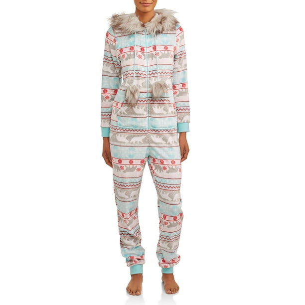 Holiday Time Holiday Time Womens' and Womens' Plus Size Faux Fur Trim