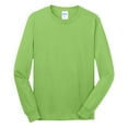 thumbnail image 5 of Yellow Rooster Men's Long Sleeve Core Cotton Tee Lime 2XL, 5 of 6