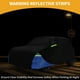 thumbnail image 3 of Cubierta impermeable para coche Unique Bargains, 210D Oxford, negra y azul, con cremallera, protección para Mini Cooper 2DR 2002-2021., 3 of 5