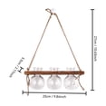 thumbnail image 3 of Indoor Wall Planter Hanging Wall Mounted Plant Holder Clear Glass Vase Propagation Station Home Wall Decor for Living Room Bedroom Bathroom Office, 3 of 6