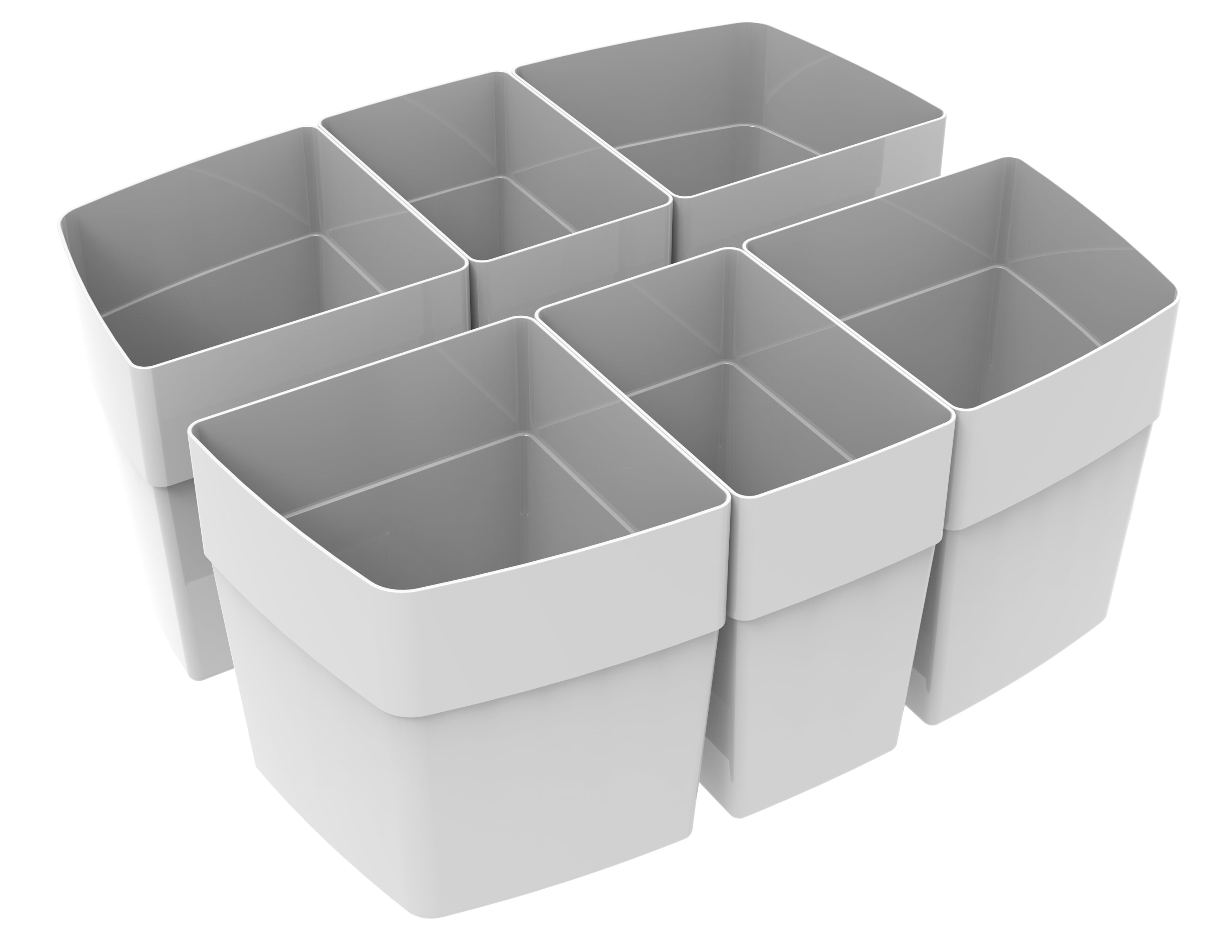 Storex Sorting Cups for Storex Large Desktop Organizer Caddy, Set of 6
