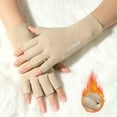 thumbnail image 1 of KTTECTOA Gants en Velours Allemand pour Femmes Hiver Extérieur Protection Chaude Froide Demi-Doigt Écran Tactile Gants Demi-Doigt Modification Forme Main Doux Amical Liquidation Décorations d'Automne pour la Maison Fête du Canada, 1 of 6