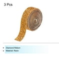 thumbnail image 3 of 3 Rollo 1 Yarda 8mm Unique Bargains Cinta Auto Adhesivo Cristal Imitación Diamante Oro, 3 of 5