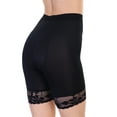 thumbnail image 4 of Angelina Satin High-Waist Safety Underpants with Lace Accent (6 or 12 Pack), 4 of 5