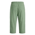 thumbnail image 7 of Axiiglly Capri Pants for Men, Drawstring Mid Waist Loose Fit Pants, Beach Vacation Stretchy Capris with Pockets, S-2XL, 7 of 7