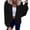 Black, variant on Vedolay Women's Knit Cardigan Sweater Long Sleeve Button Down Knit Sweaters Coat Outwear A,L