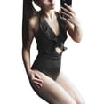 thumbnail image 1 of Women One-Piece Ruffles Bikini Monokini Push Up Padded Swimsuit Swimwear, 1 of 6