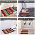 thumbnail image 6 of KLL Mexican Serape Blanket Stripes Print Front Door Mat Indoor Outdoor Entrance, Non-Slip Mat All-Weather Doormat Indoor Outdoor Rug Patio Porch Entryway Mat, 23.6''x15.7'', 6 of 7