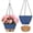 Blue&Brown, variant on FIASON 2 Pack 10 Inch Matte Black Self-Watering Hanging Planters, Indoor Outdoor Plastic Baskets with Visual Water Level, Drainage Holes & Chain Hanger for Garden Plants