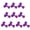Purple, variant on Ywmsfl Pack Of 10 Double Wheel Head Buttons Handcraft Project Kits For Crafting Costume Bag Shoe Upper Decoration Buckles