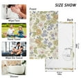 thumbnail image 2 of Green Floral Flowers Cotton Face Towels Soft Hand Towel Absorbent Bathroom Towel for Kitchen Hotel Decoration, 2 of 7