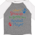 thumbnail image 4 of Inktastic Handball Player Future Boys or Girls Long Sleeve Baby Bodysuit, 4 of 5