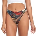 thumbnail image 1 of Fotbe Samurai Frog Guitar Tanga Sin Costuras para Mujer con Estampado – Panties Invisibles, Transpirables y Cómodos para Uso Diario-Medium, 1 of 6