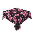 thumbnail image 2 of Wukai Lilies Flowers Waterproof Tablecloth for Kitchen Dining, Fits Square Tables for 2-4 Seats -60"x60", 2 of 7