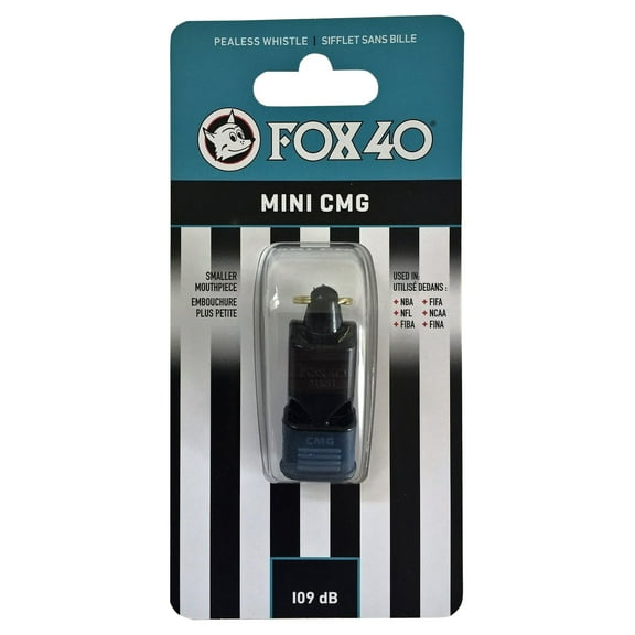 Fox 40 USA Sport Whistle, Classic Black with Mouth Grip