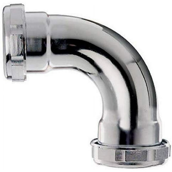 Keeney 674K 90 Degree 22-Gauge 1-1/2-Inch by 1-1/2-Inch Coupling Elbow, Chrome