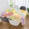 thumbnail image 6 of Easter Eggs Pattern Fabric Square Tablecloth - Waterproof and Wrinkle-Resistant Table Cloth 60x60 Inch Table Cover for Indoor & Outdoor Dining House Decor, 6 of 7