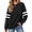 Black, variant on MOSHU Crewneck Sweatshirts for Women Striped Long Sleeve Shirts Fashion Fall Womens Sweatshirts Casual Fall Pullover Tops