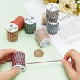 thumbnail image 3 of 8 rollos de cordel navideño de algodón de colores en 8 colores, cuerda trenzada para macramé, 3 of 6