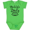 thumbnail image 3 of Inktastic Meditation Yoga Meditate Daily Resolution Boys or Girls Baby Bodysuit, 3 of 5