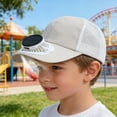 thumbnail image 6 of Solar-Powered Fan Peaked Cap, Dual Solar, USB Charging, LED Battery Display, 3 Speed Ventilation, Breathable Mesh, Outdoor Sports Work Sun Protection Hat, 6 of 6