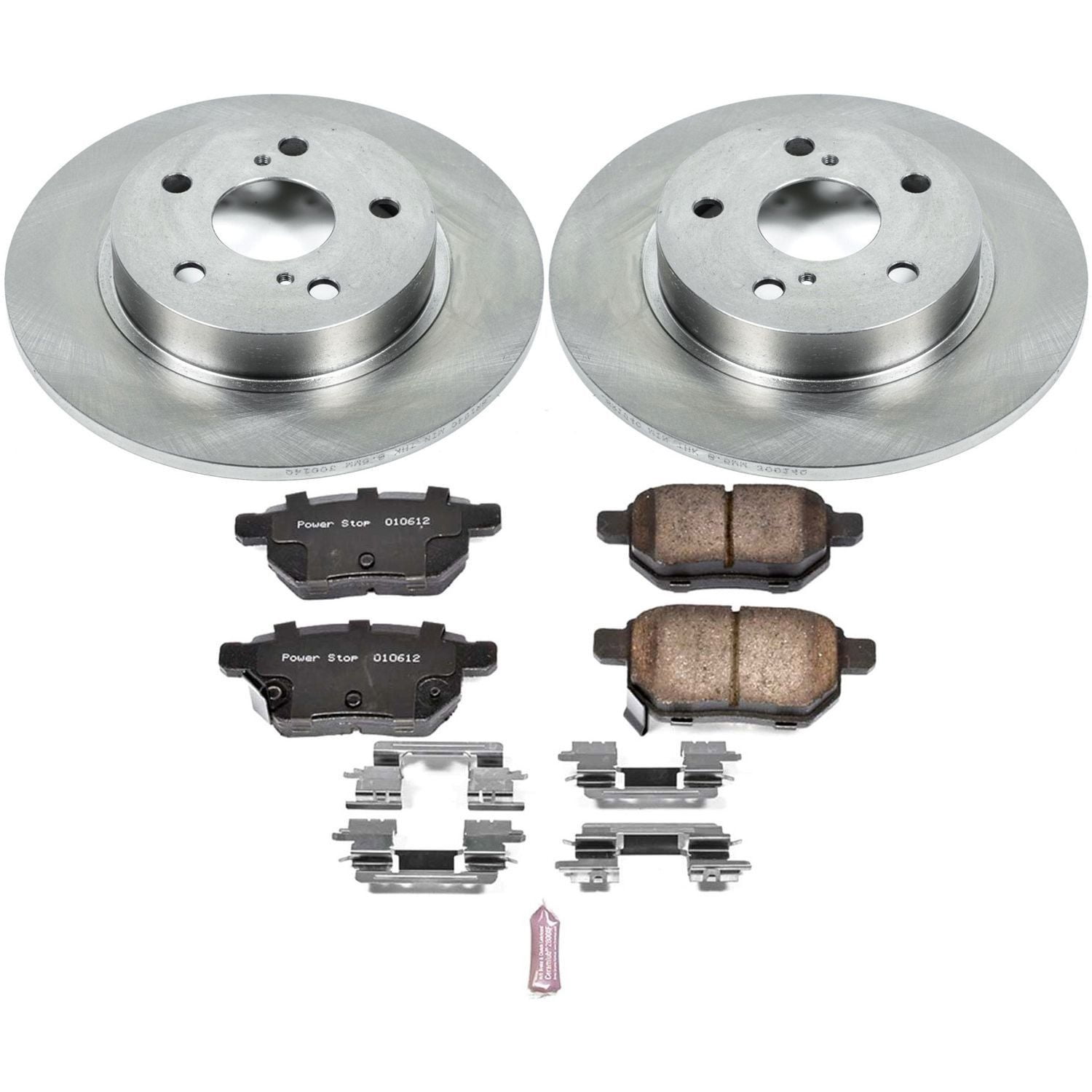Power Stop Rear Stock Replacement Brake Pad and Rotor Kit KOE6097