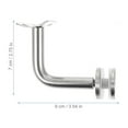 thumbnail image 3 of 2 Pcs Support Mural en Acier Inoxydable pour Main Courante Support en Verre, 3 of 9