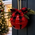 thumbnail image 6 of Giant Christmas Vintage Bells, Fun Christmas Decorations with Bow, Metal Bell Ball Ornaments for Garden/Yard/Patio/Holiday Decor, 6 of 8