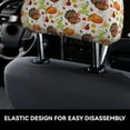 thumbnail image 3 of Uemuo Thanksgiving Turkey Printed 2 PCS Car All-Inclusive Headrest Cover, Headrest Protector, Soft Elastic Breathable Seat Headrest Anti-Dirty Cover Headrest Cover Protector, 3 of 6