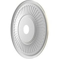 thumbnail image 4 of Ekena Millwork 22"OD x 3 1/2"ID x 1"P Berkshire Thermoformed PVC Ceiling Medallion (Fits Canopies up to 10 1/8"), Universal Metallic Champagne Mist, 4 of 5