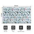 thumbnail image 5 of Light Blue Christmas House and Tree Pattern Door Rugs,Washable Non Slip Door Mats Indoor,Decorative Door Mats,Entry Mat Indoor for Entrance,Bedroom,Kitchen,Bathroom,17"x30", 5 of 6