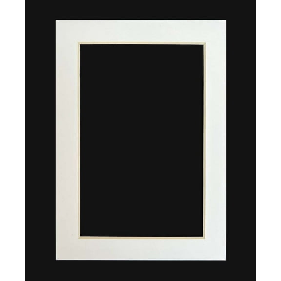 Single Designer 5x7 Mat w/4x6 Opening - Cream