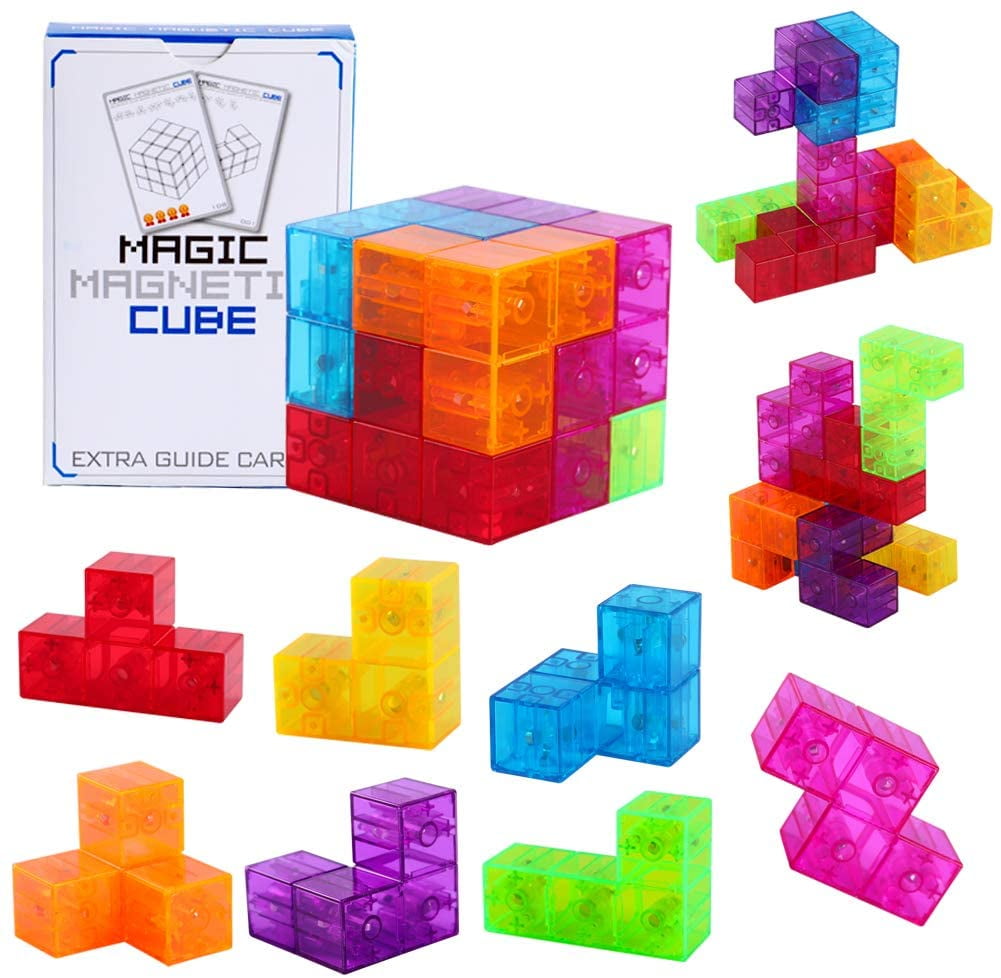 Magnetic Toy Stress Relief Magnet Blocks Building Bricks Toy Educational Puzzles 