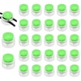 thumbnail image 1 of Uxcell 25 Pcs Bloqueo de Cuerda de Plástico de Primavera, Clip de Final de Doble Orificio, Toggles Redondos, Transparente + Verde, 1 of 7