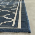 thumbnail image 5 of SAFAVIEH Courtyard Alina Geometric Quatrefoil Indoor/Outdoor Area Rug, Navy/Beige, 4' x 5'7", 5 of 10