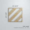 thumbnail image 3 of Ekena Millwork 23 3/8"W x 23 3/8"H x 1/4"T Large Strymon Decorative Fretwork Wood Wall Panels, Red Oak, 3 of 18