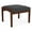Adler Black, variant on Lenox Wood Reception Waiting Room 18" 1-Seat Bench / Walnut Wood / Black