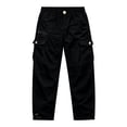 thumbnail image 6 of Jerdar Men's Solid Color Loose Straight Multi-Pocket Cargo Pants Full Length Pants Young Mens Pants, 6 of 6