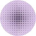 thumbnail image 1 of Ahgly Company Tapis Rond Lavable en Machine Intérieur Transitionnel Lilas Violet Riche, 8 Pieds Rond, 1 of 7