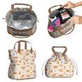 thumbnail image 2 of Cartoon Corgi Drawstring Lunch Bag Women - Drawstring Lunch Bag Insulated for Work Office - Stain-Resistant Large Lunchbags for Women with Multi-Pockets, 2 of 6