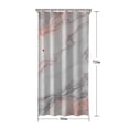 thumbnail image 5 of White Gray Red Marble Pattern Shower Curtain 36"x72" ,Bathroom Decorative Shower Curtains Set with 12 Hooks,Modern Waterproof Washable Shower Curtain, 5 of 6