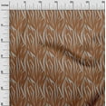 thumbnail image 2 of oneOone Cotton Jersey Brown Fabric Skins Animal Sewing Material Print Fabric By The Yard 58 Inch Wide, 2 of 4