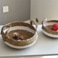 thumbnail image 1 of Woven Storage Baskets Kitchen Storag Basket Desktop Snack Organizer Handmade Fruit Storage Box Kitchen Bread Dessert Tray, 1 of 7