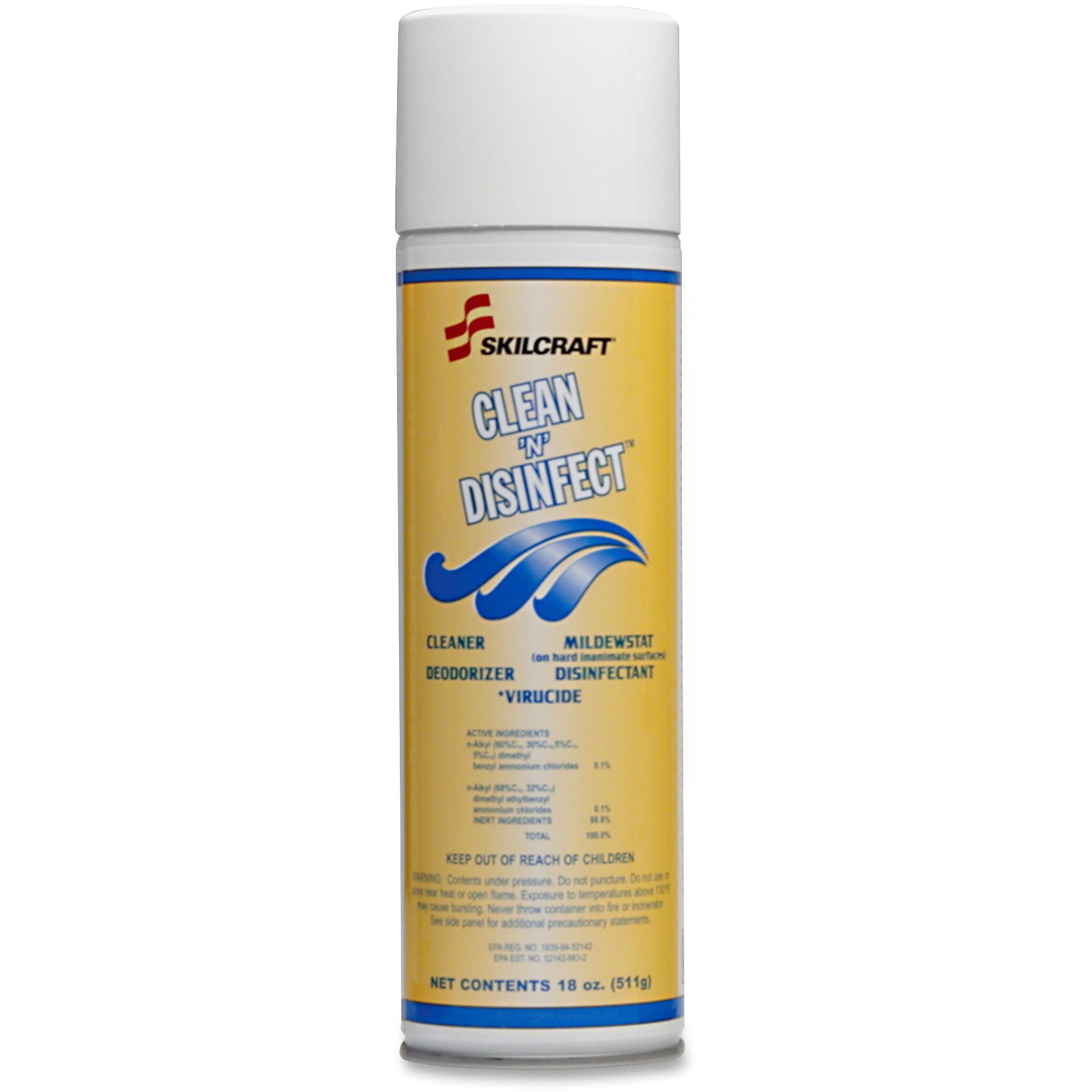 SKILCRAFT Clean 'N' Disinfect Aerosol Cleaner