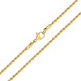thumbnail image 2 of 18k Gold Overlayed Stainless Steel Hip Hop Rope Chain Necklace, 2 of 6