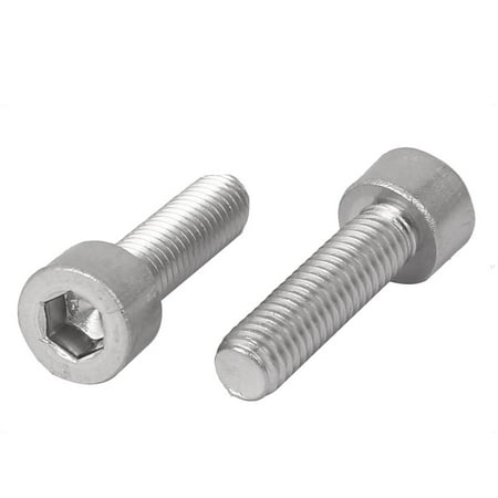 15pcs bolts socket hex metric fasteners cap stainless steel head