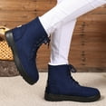 thumbnail image 2 of Winter Snow Boots for Women Anti-Skid Platform Lace up Casual Fuzzy Warm High Top Ankle Booties, 2 of 7