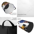 thumbnail image 2 of Balery American Truck Cesta de ropa redonda con asas, impermeable, independiente, para ropa, juguetes, dormitorio y familia-Small, 2 of 6